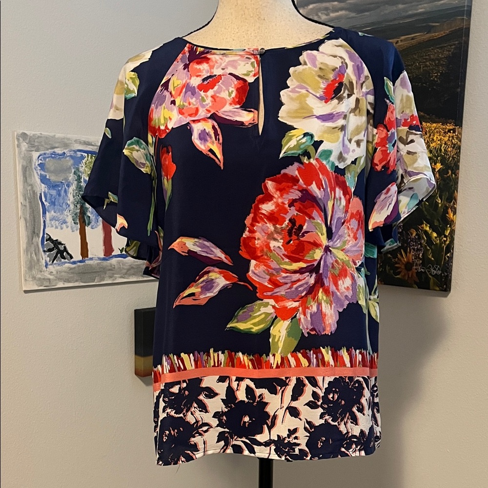 Anthropologie Maeve Silk Blouse